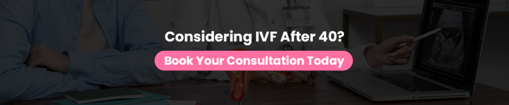 ivf success rate after 40 cta